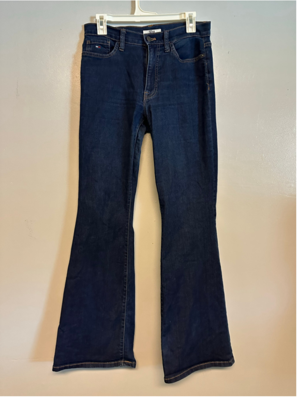 Tommy Hilfiger High Rise Flare Jeans Blue Womenβs Size 6